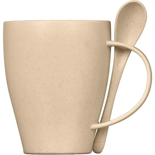 Okiyo Kawai Wheat Straw Mug & Spoon Unbranded